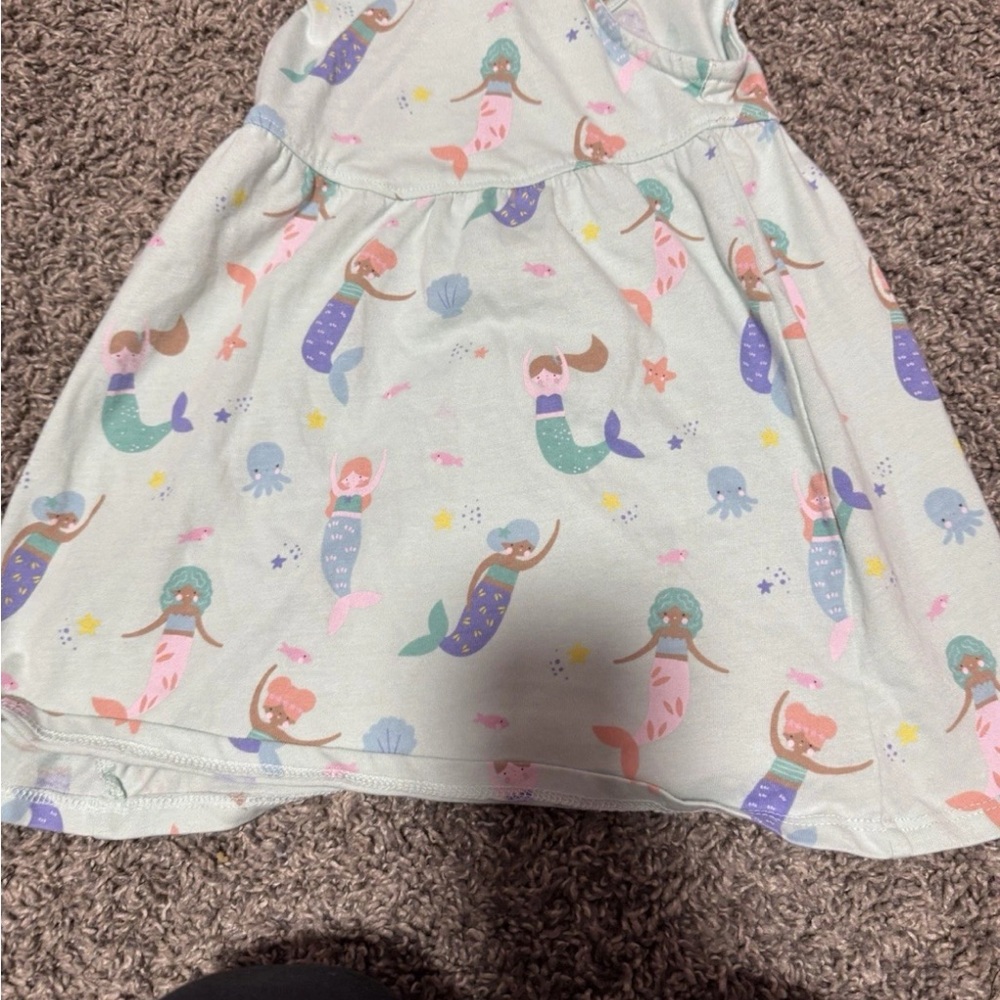 Garanimals Pastel Mermaid Print Dress - Mint, Pink, Purple